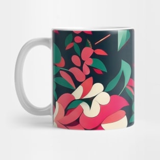 Cherry tree abstract artwork Mug